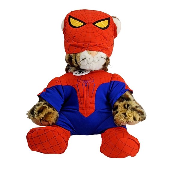 Build-A-Bear Cheetah World Wildlife Fund Marvel Spider Man Stuffed Animal WWF - Picture 1 of 8
